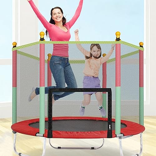 Youyijia Trampolin Kinder Bodentrampolin mit Sicherheitsnetz Outdoor Gartentrampolin Zuhause Sportgeräte Kindertrampolin 140cm Durchmesser belastbar bis 90kg - 7