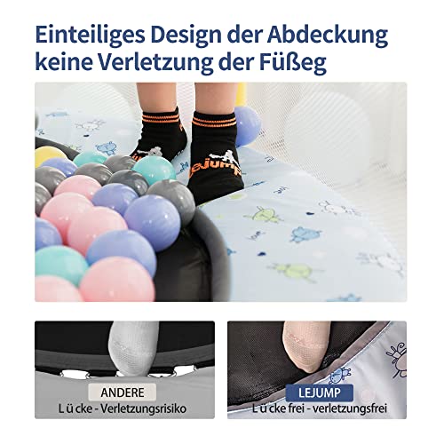 Lejump Kinder Trampolin, Jungen und Mädchen Kind T Trampolin mit Netz, Indoor Trampolin Spielzeug Trampolin, Kleinkinder Trampolin Kinderspielzeug für Boys und Girls - 4